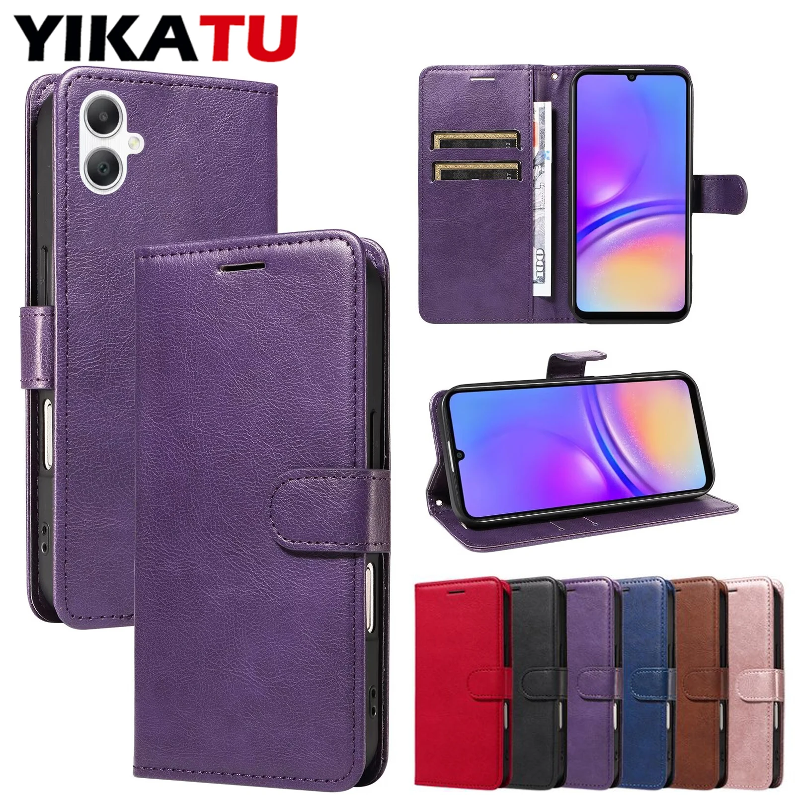 Leather Wallet Phone Case – Universal Fit