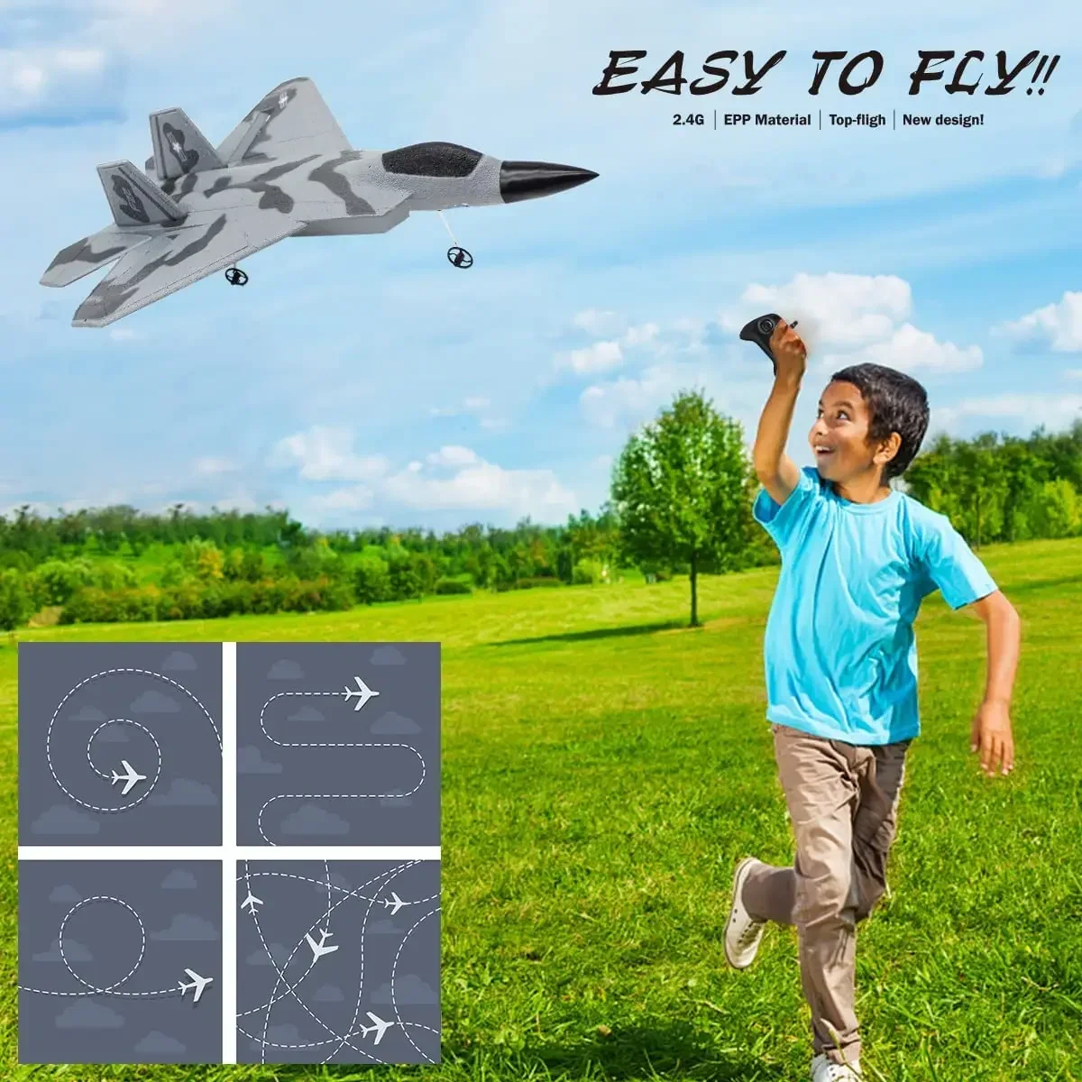 Foam Aircraft Radio Control Planes Airplane FX622 RC Plane Glider Fighter Fixed-Wing Aircraft Children Birthday Gifts for Boys