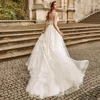 2025 Exquisite A Line Wedding Dresses Modern Appliques Lace Bride Gowns Sexy Cap Sleeve Tulle For Women Vestidos De Novia Boda 2