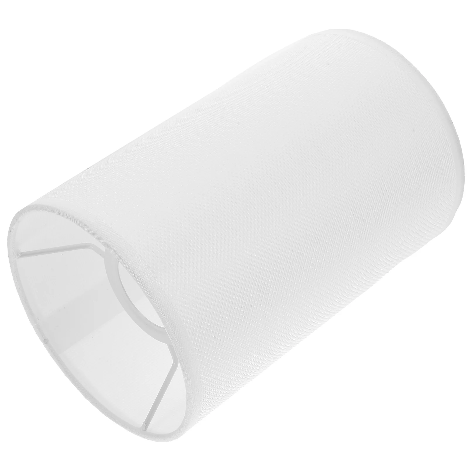 

Vintage Cylinder Lamp Shade White Fabric Drum Lampshade E27 Light Cover Modern Home Bedroom Living Room Decoration