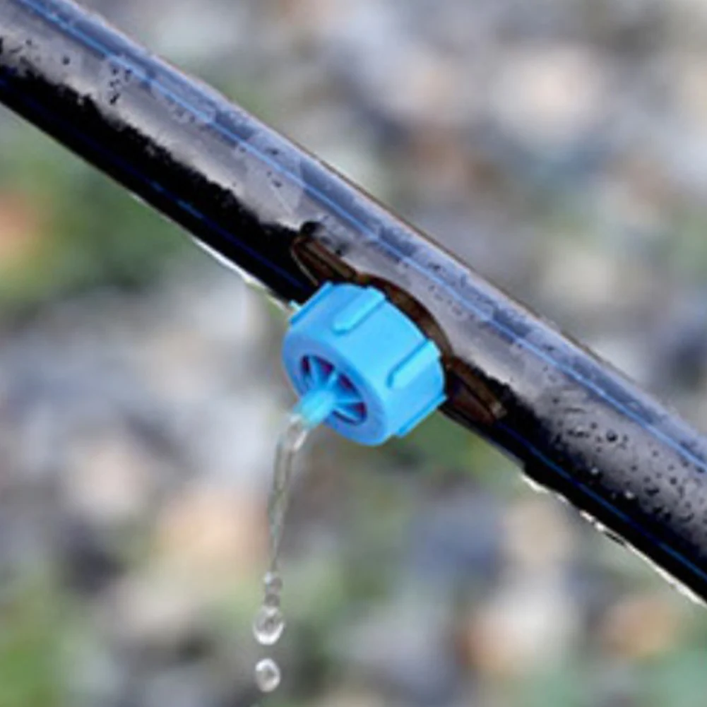 100pcs Pressure Compensating Drip Emitters Micro Connectors 2L/4L/8L Drip Irrigation Emitters Garden Irrigation System