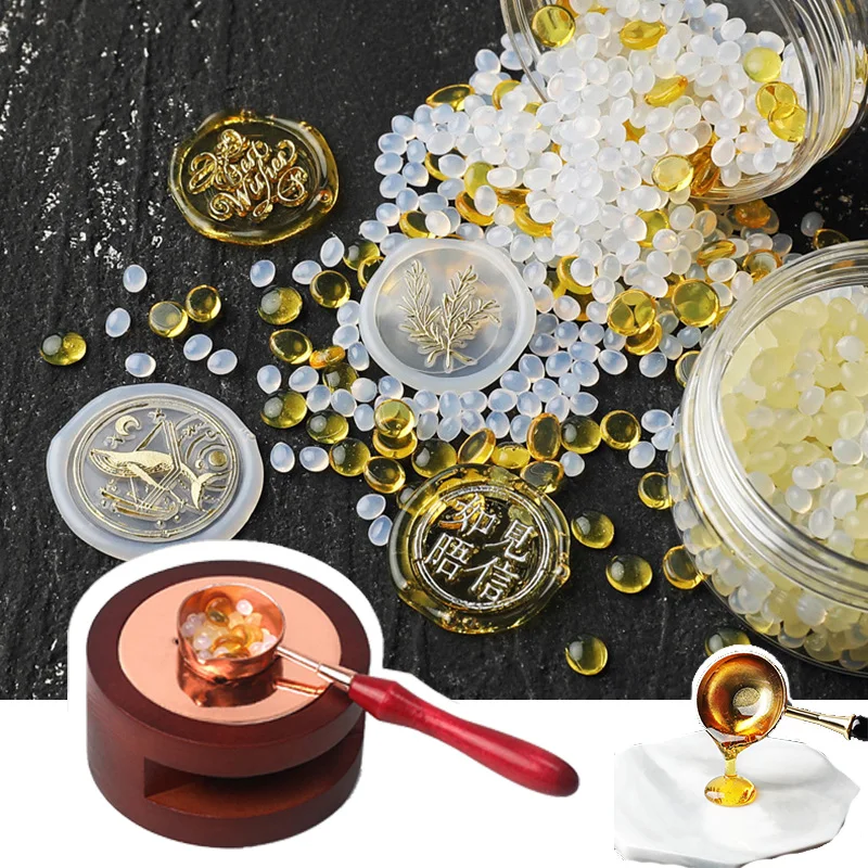 Transparent Lacquer Wax Particles Fire Glue Sealing Seal DIY Self-made Envelope Invitation Decoration | Дом и сад