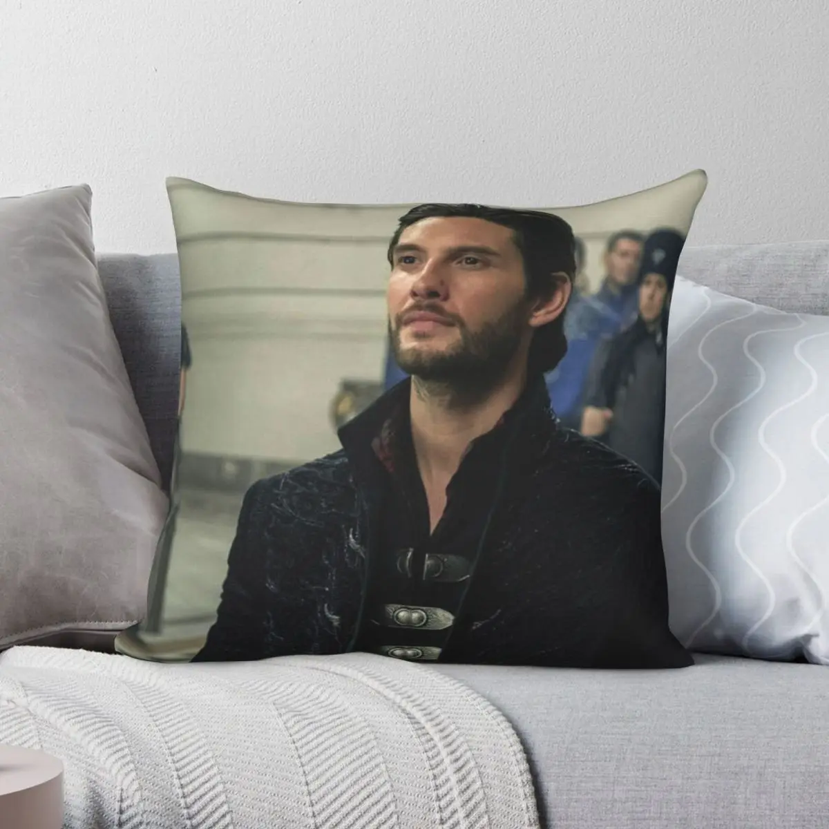 

Ben Barnes Square Pillowcase Polyester Linen Velvet Creative Zip Decor Pillow Case Sofa Cushion Cover