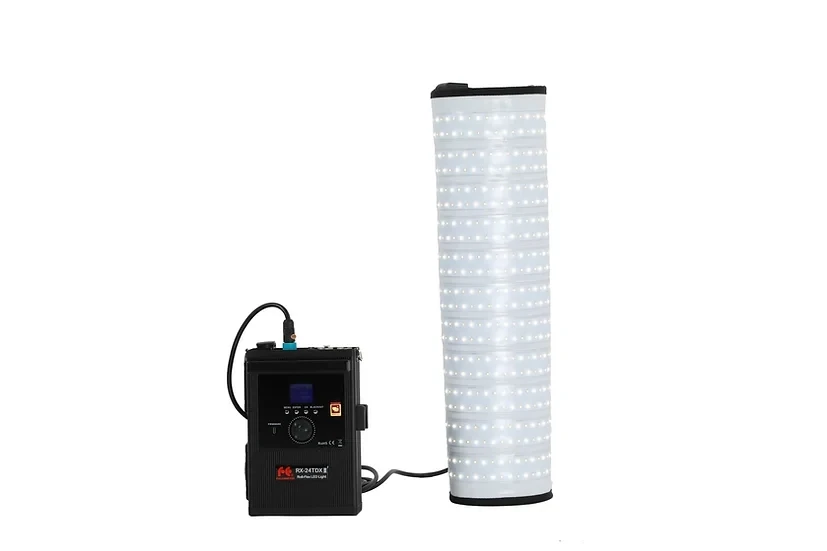 팔콘 아이즈 RX-24TDX III 3000K-5600K 이중 색상 방수 롤플렉스 LED 비디오 조명 사진 조명 앱 제어