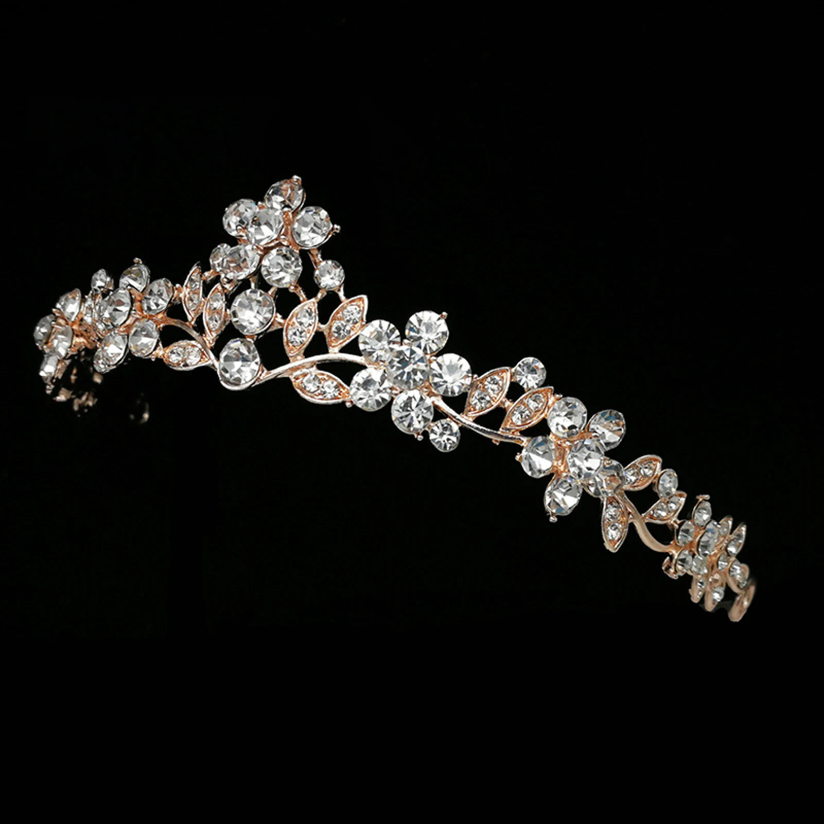 Wedding Crowns Hair Jewelry Full Rhinestones Glittering Lightweight Crown for Princess Party Favors Accessories