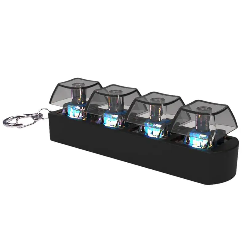 Keyboard Key Toy Party Stress Relief DIY Fidget Button Keycap Fidget Keychain Keyboard Keychain Toys Finger Caps Toy