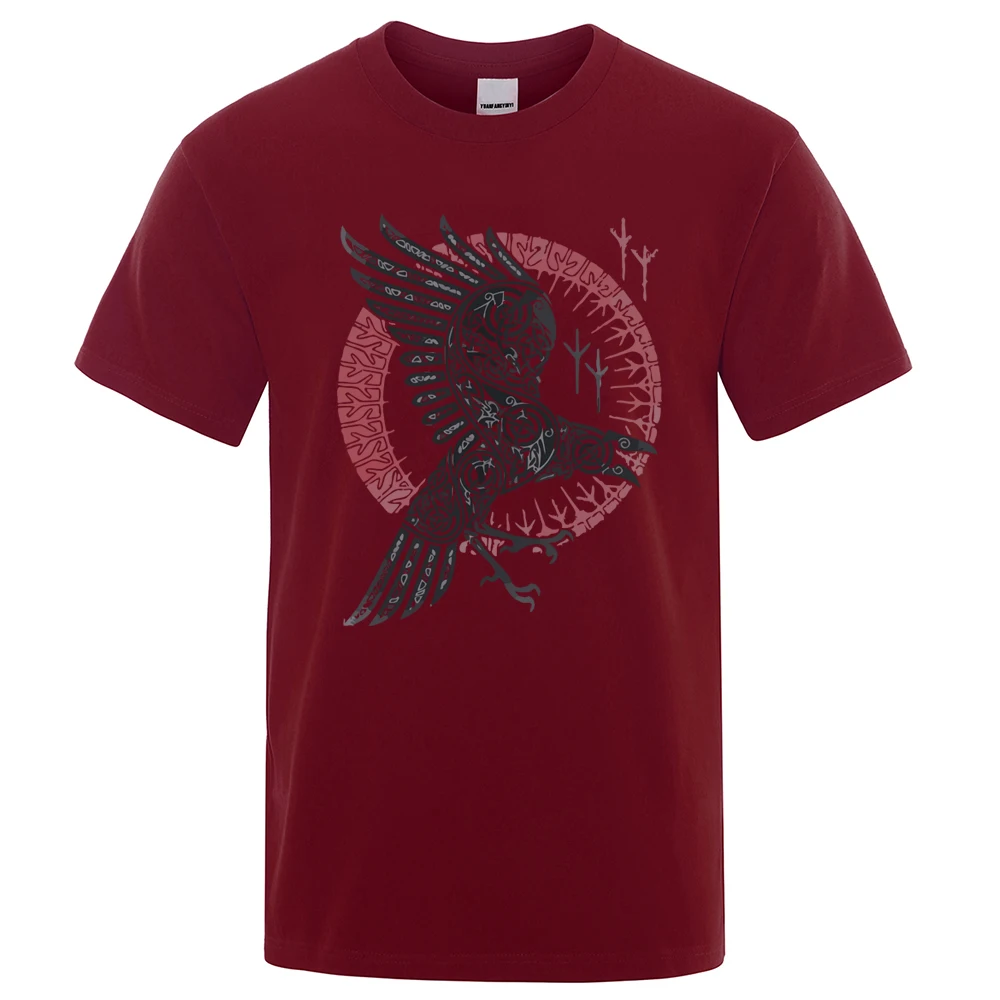Tanio 2022 Summer Casual T Shirt Viking Legend Ragnar's Raven sklep