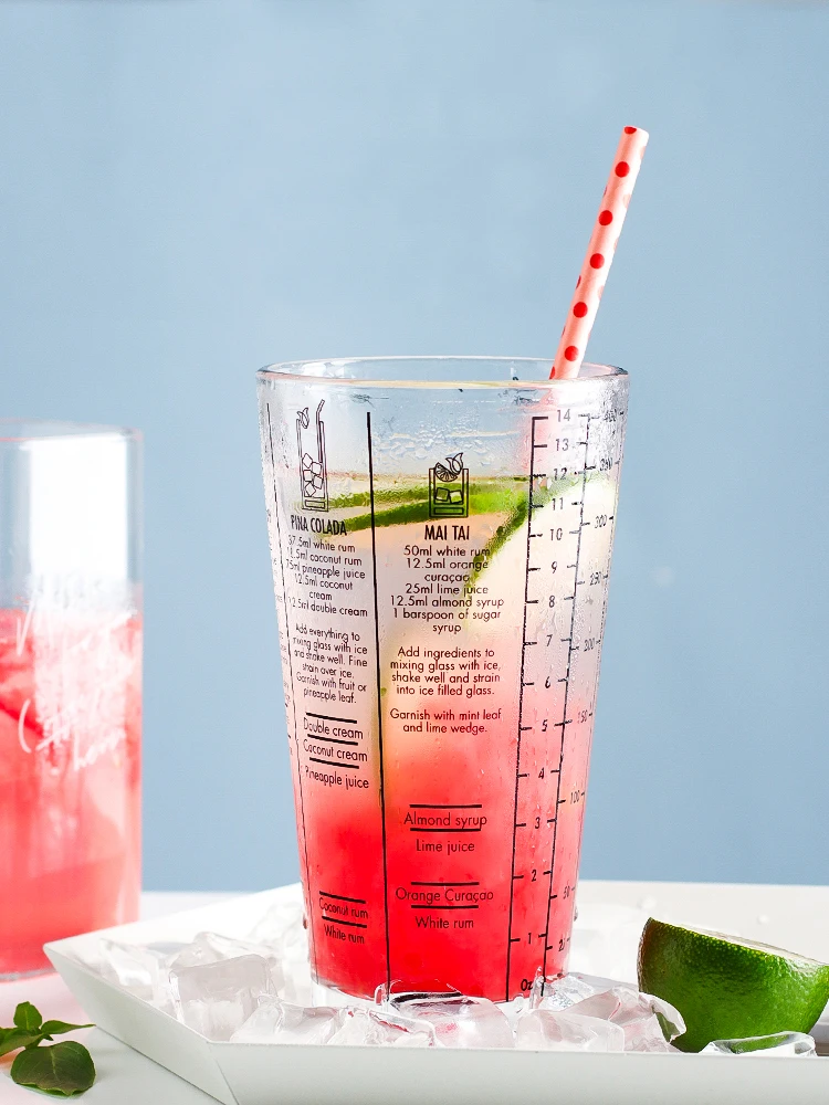 Description Picture 6 of itemCocktail Shaker 400ml Glass Transparent Cup Mixing Wine Glass Party Bar Bartender Hand Cocktail Stainless Steel Bartender Tools