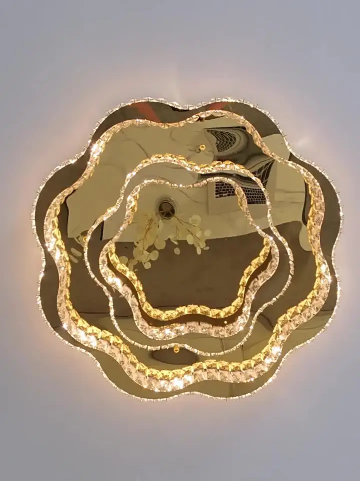 Современная роскошная потолочная люстра Luster K9 Crystal Led Luminarias Потолочные