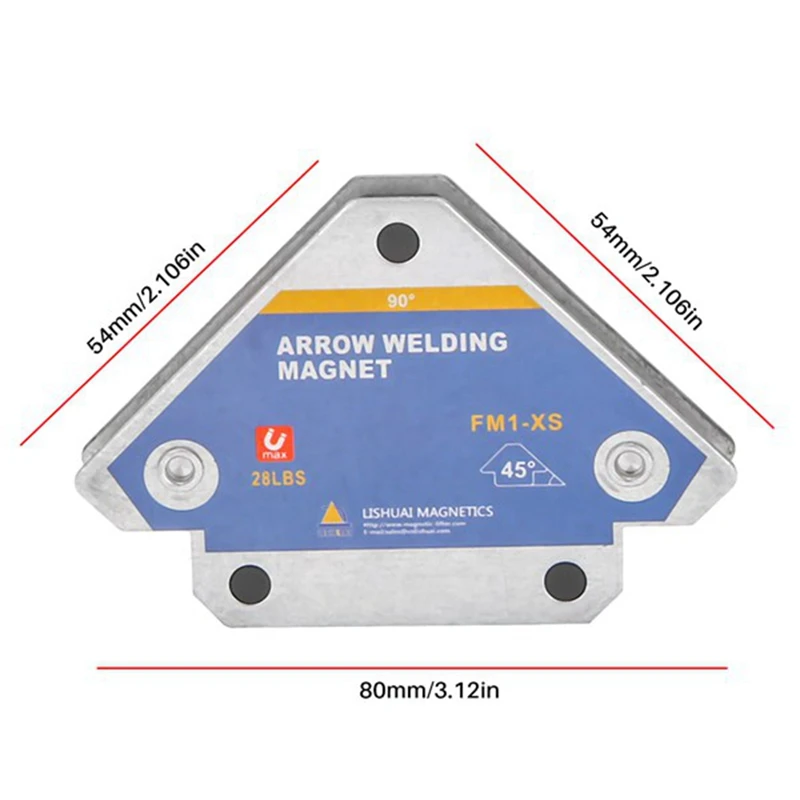 Magnetic Welding Holders Angle Solder Magnet Weld Fixer Positioner Ferrite Holding Auxiliary Locator Tools 4Pcs 50KG