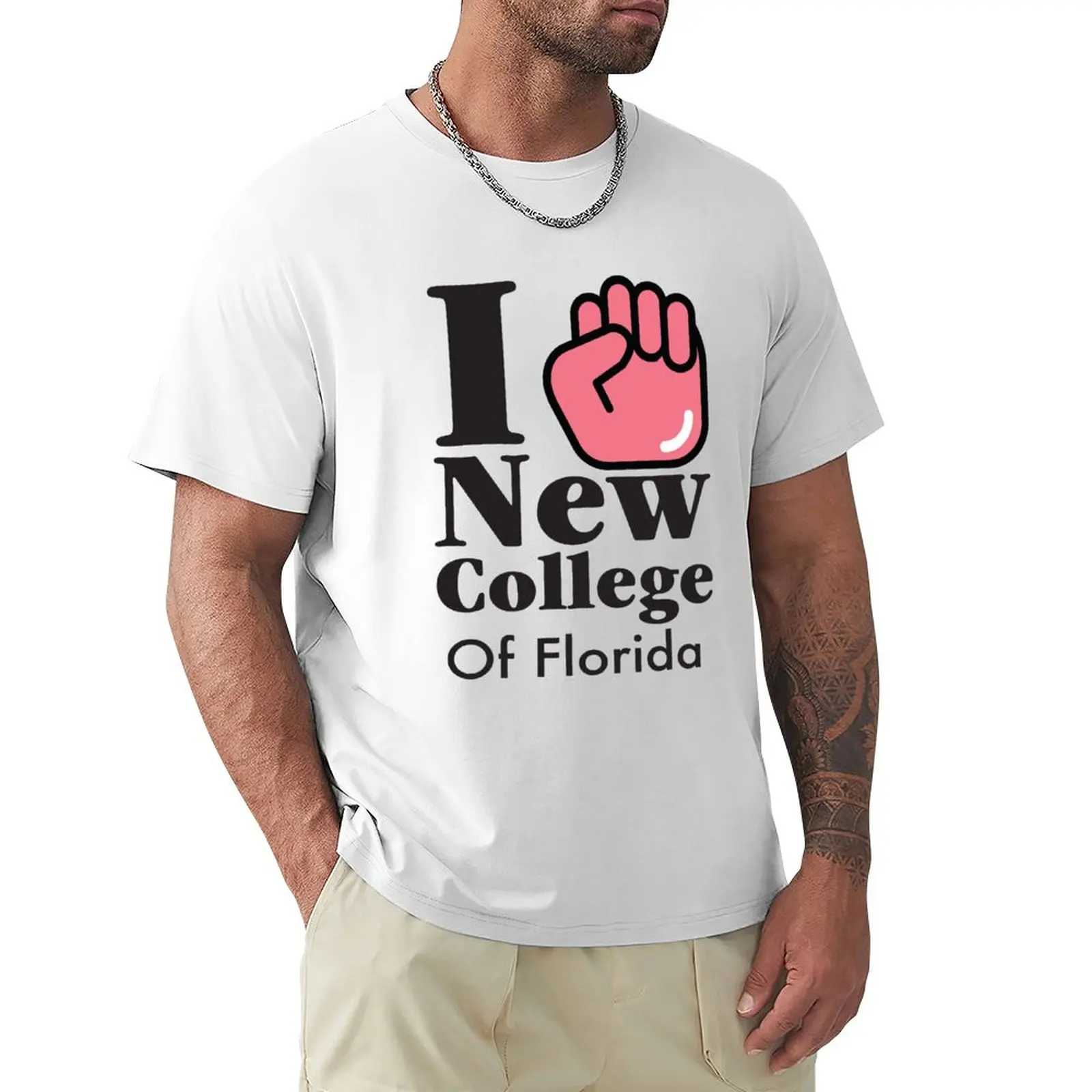 

Stand With New College T-Shirt vintage clothes summer tops fitted t shirts for men