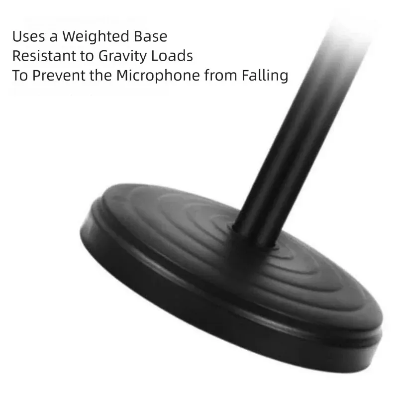 테이블 마이크 스탠드 조정 가능한 리프팅 마이크 쇼크 마운트 네트워크 라이브 방송용 디스크 베이스 마이크 홀더 MKFZJ02