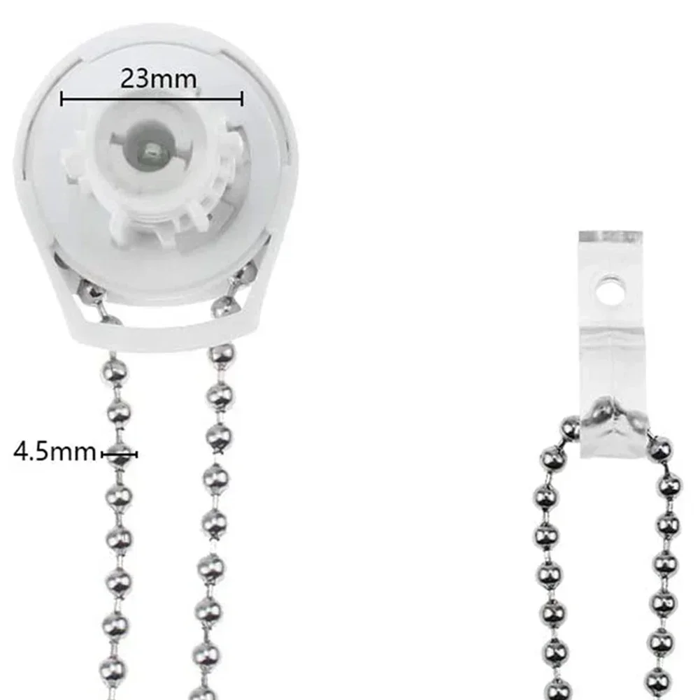 2 set di accessori per tende a rullo in plastica da 25 mm, kit di riparazione e sostituzione fai da te con catena di perline per aste per tende