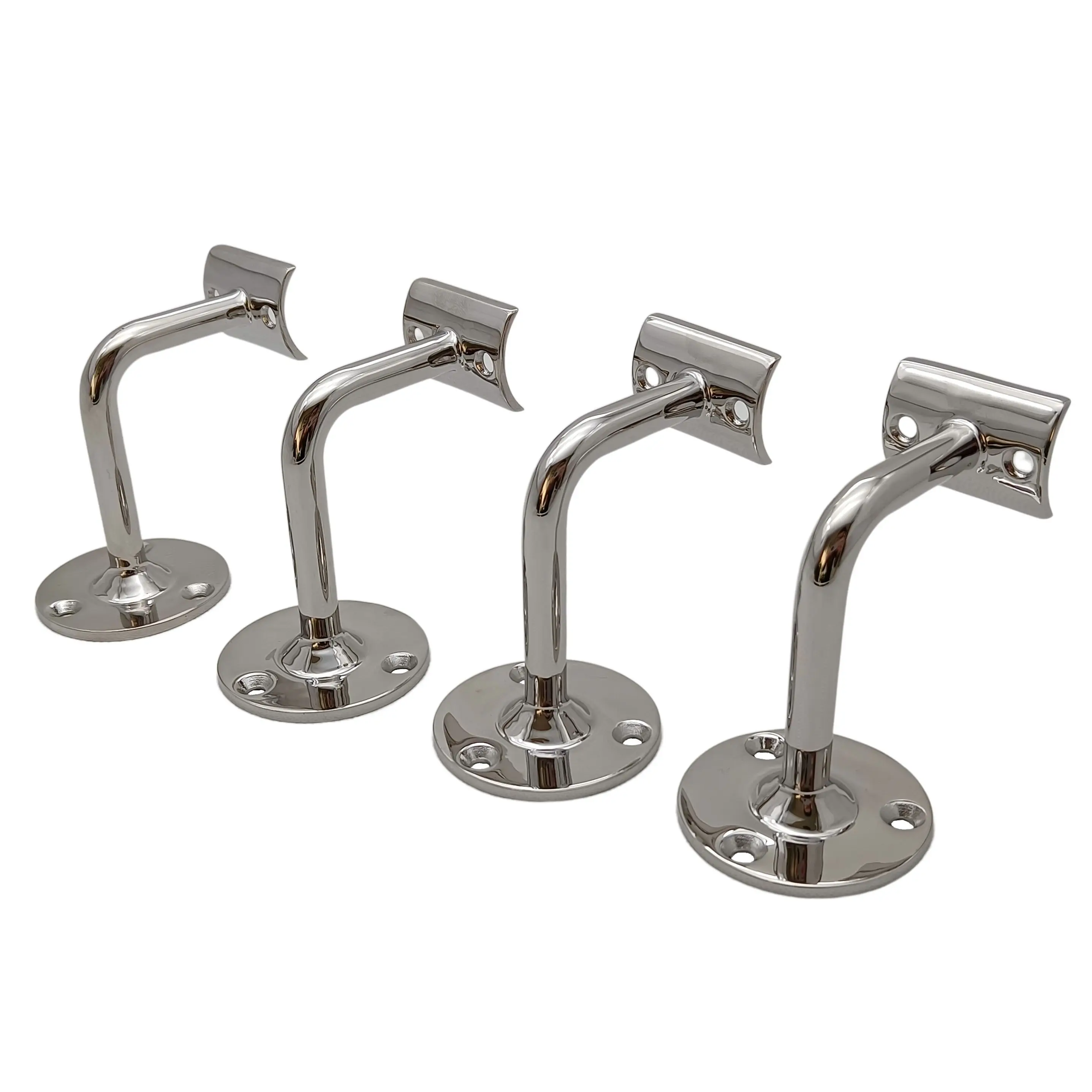 

4PCS 1-1/2 Inch Staircase Handrail Bracket Stainless Steel 316 Mirror Polished