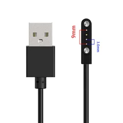 Universal Smartwatch Charging Cable and Dock Adapter (4 pin 9mm)