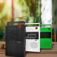 Retro Stereo Cassette Player Walkman Cassette Tape Music Audio Auto Reverse With Recorder External Speaker USB Playback 2