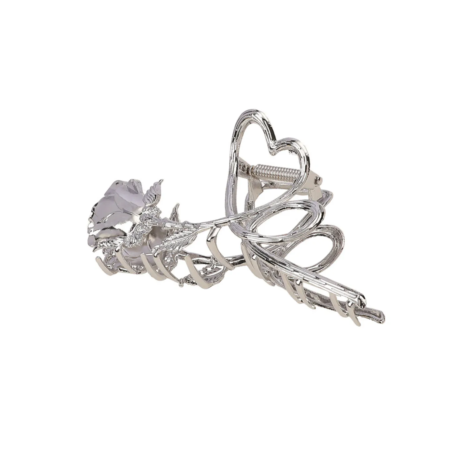 

Flower Claw Clip Cute Metal Rose Hair Clips Crystal Large Non-Slip Rose Hair Claw Clip Hair Jaw Clips Hair Accessories