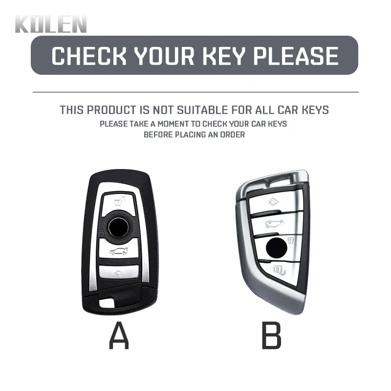 Key case ABS Carbon Fiber Car Key Case Cover for BMW 1-7 Series X1-X7 F10-F34 G01-G30