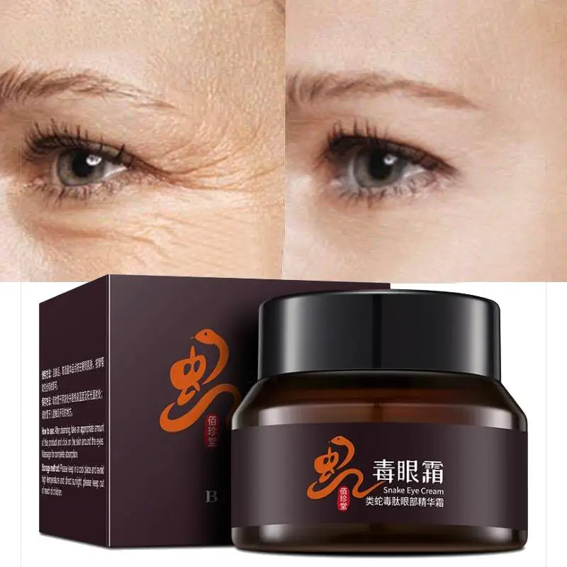 vibrant glamour peptide collagen eye cream anti wrinkle anti aging remover dark circles against puffiness remove eye bags 3 pcs Snake Venom Eye Cream Peptide Collagen Serum Anti-Wrinkle Anti-Age Remove Dark Circles Against Puffiness And Bags Eye Care