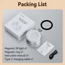 TELESIN Smartphone Magnetic Mini Fill Light with Adjustable Brightness (Fill - in light)