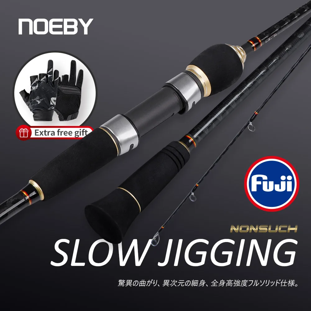 Noeby Slow Jigging Rod 1.83m 1.96m Spinning Casting Jigging Rod Fuji