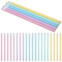 50 Pcs Portable Pencil Macaron Ribbon Wipe Head Hb Triangular Pole Writing and Painting Posture Correction Student Pencil Pieces 1
