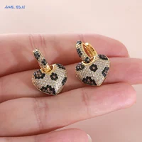 Leopard Heart Earrings 3
