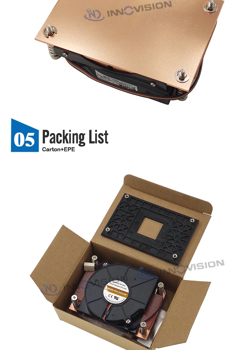 processador am4 am5 1u cpu cooler tdp95w