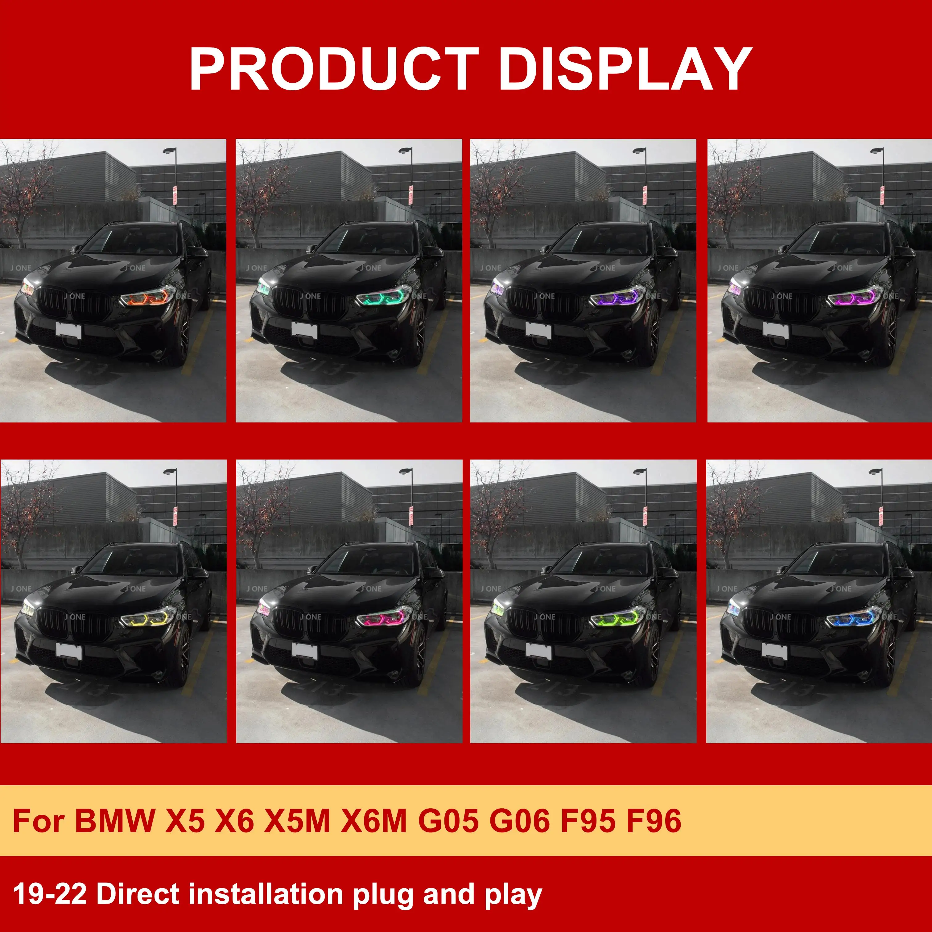 J ONE автозапчастей Drl Rgb Color Control By Phone для BMW X5 X6 X5M ...