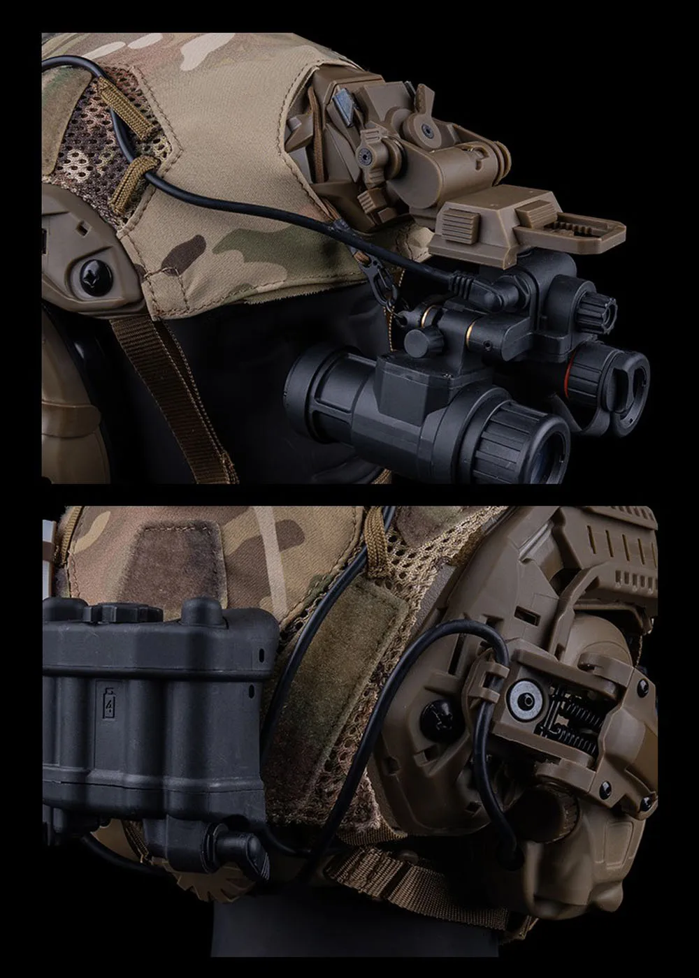 FAST SF Super High Cut Helm Abdeckung Atmungsaktive Magic Patch Mount Outdoor Jagd Schießen Airsoft Helm Abdeckung Schutz Ausrüstung – Detail 12