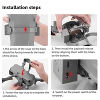BRDRC Airdrop System for DJI Air 3/Air 3S Quick Release Thrower for Fishing Marriage Gifts Drone Rescue Accessories 4