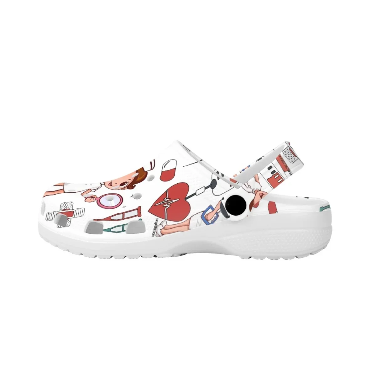 Kawaii Nurse Printing Hospital Medical Slippers Female Doctor Non-slip Light Medical Shoes Breathable Beach Sandals Couples
