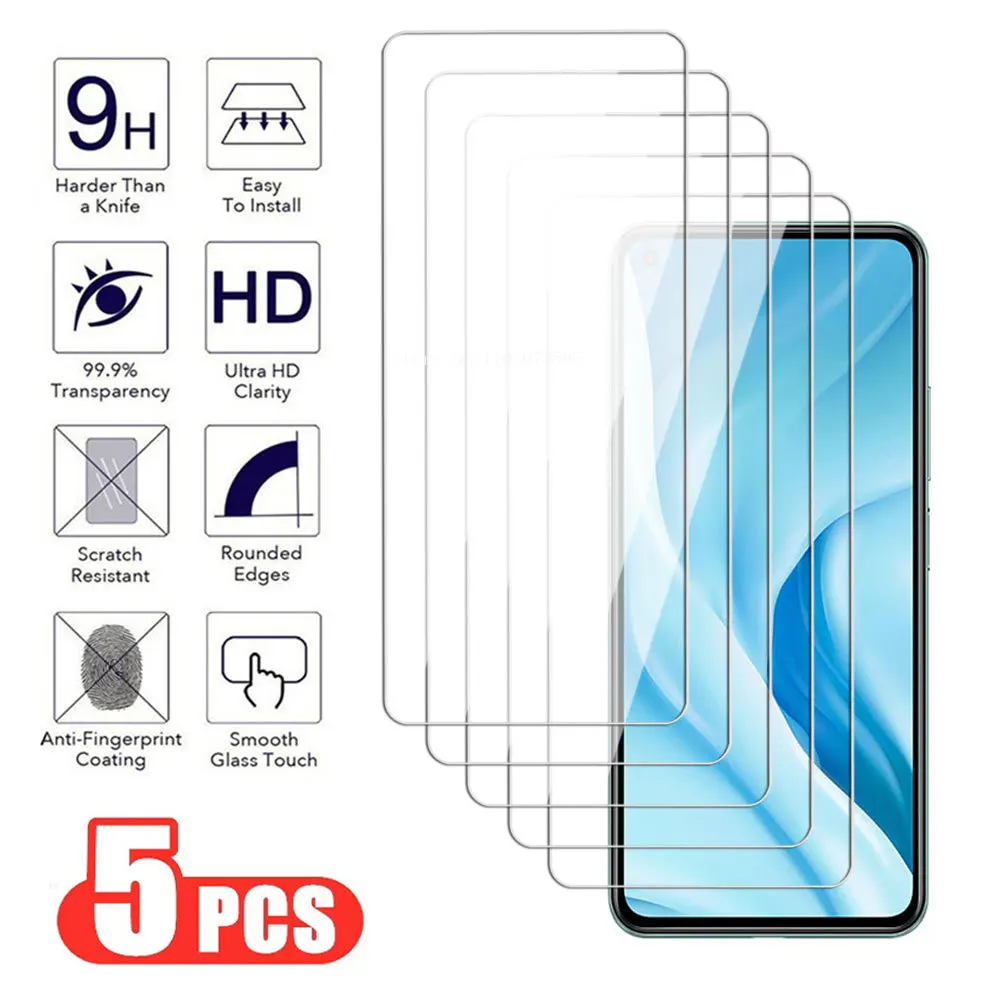 

Закаленное стекло для Xiaomi Mi 14, 13, 12, 11 Lite, 12T, 11T, 11X Pro, 5 шт.