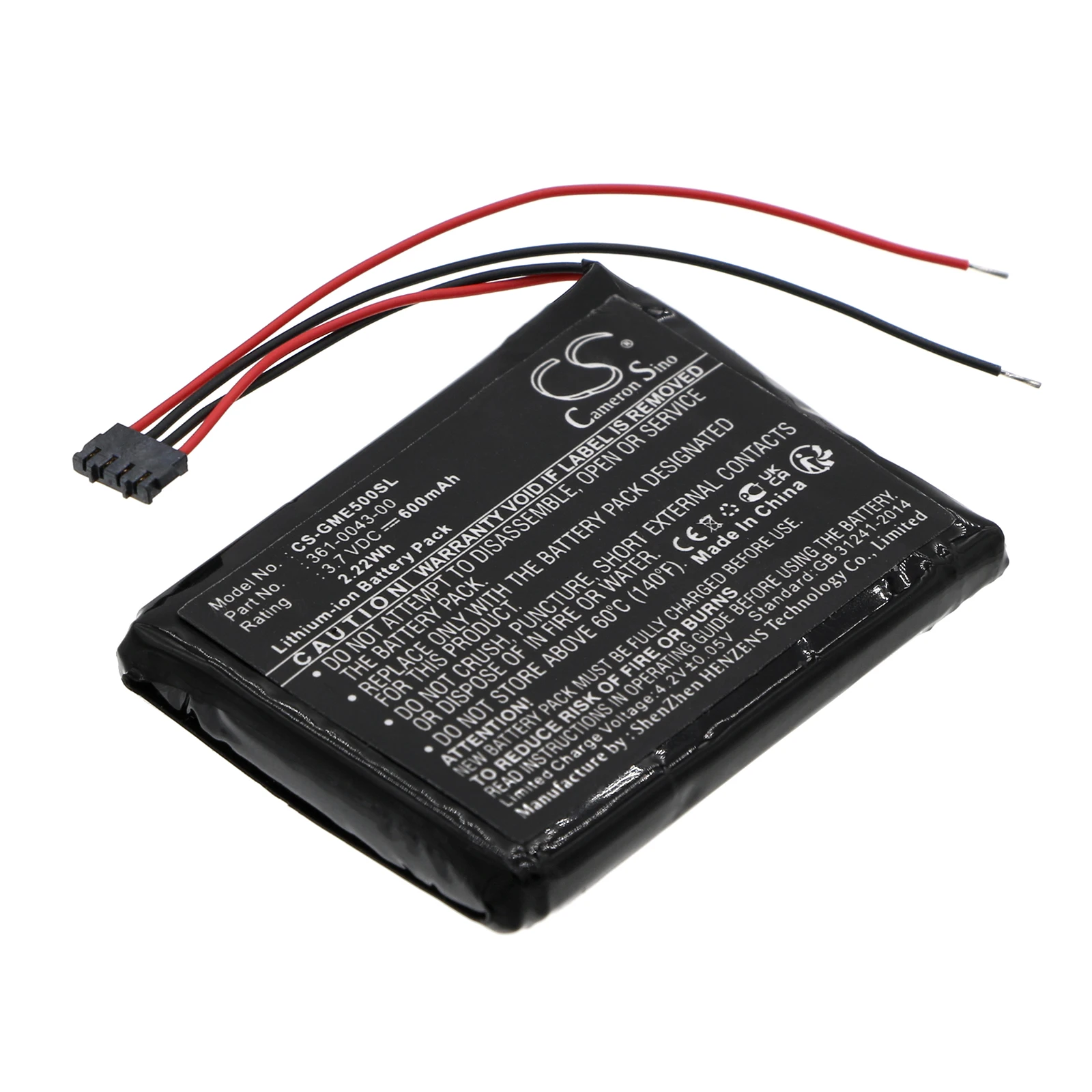 Batteria 600Mah 361-0043-00 Per Garmin Edge 200, 205, 500, 520, 820
