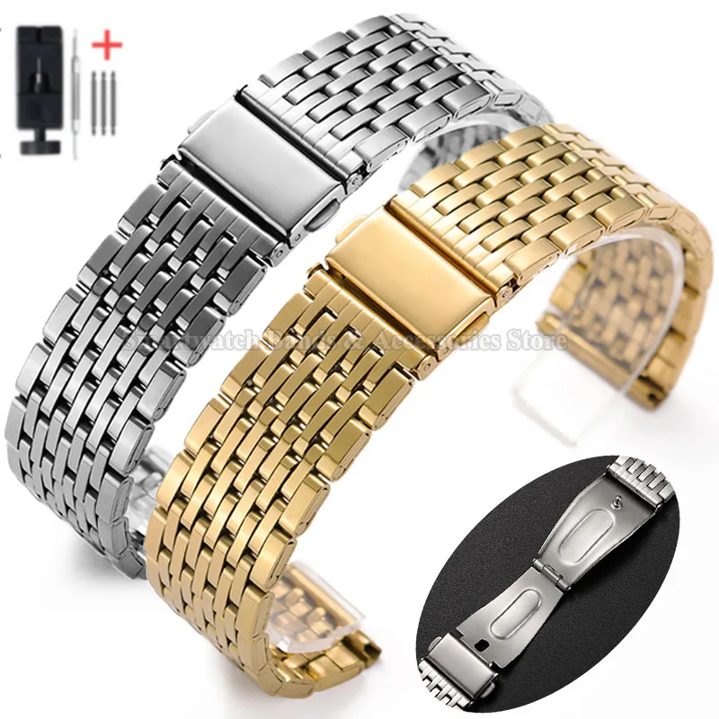 Universal Stainless Steel Sport Bracelet with Metal Folding Buckle