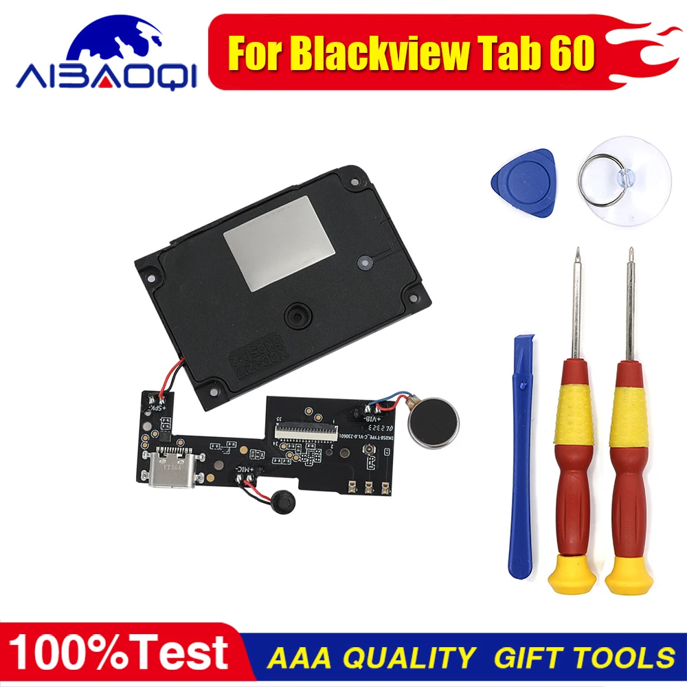 

XUNQIYI 100% New Original USB Charge + Lower Horn For Blackview Tab 60 Phone Charge Board Speaker Replacement Parts Free Tools