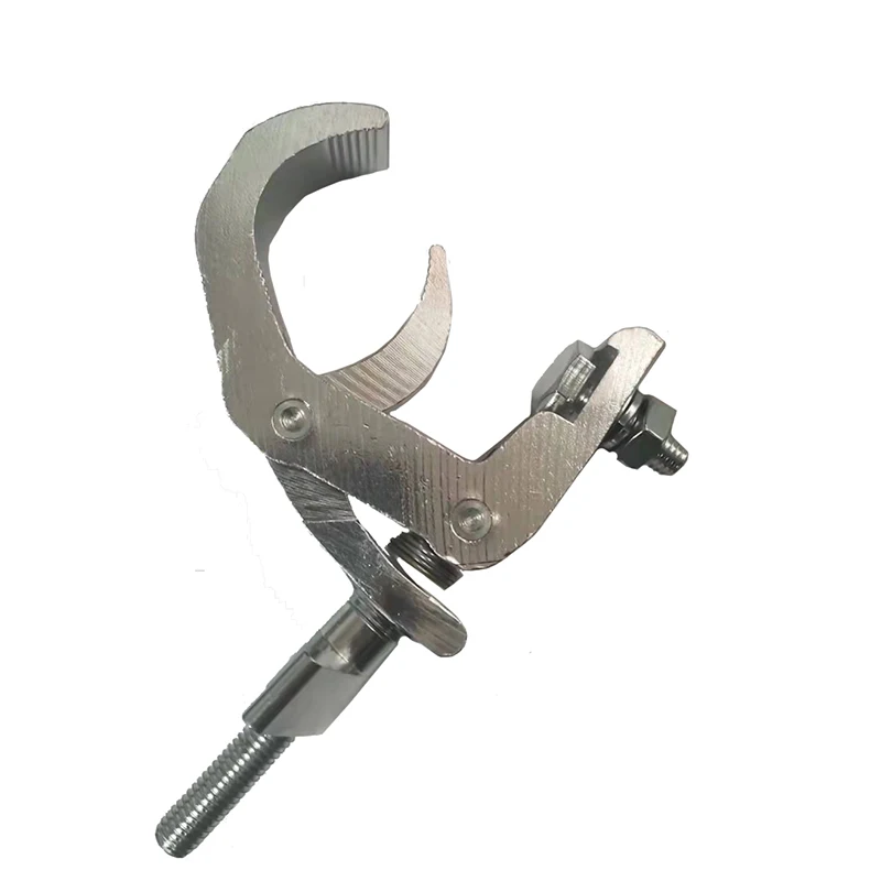 Stage Light Hook 10pcs/lot Stage Light Fold Hook Stage Lighting Clamp Aluminum Steel Truss Folding Beam Black Silver White Light Hooks