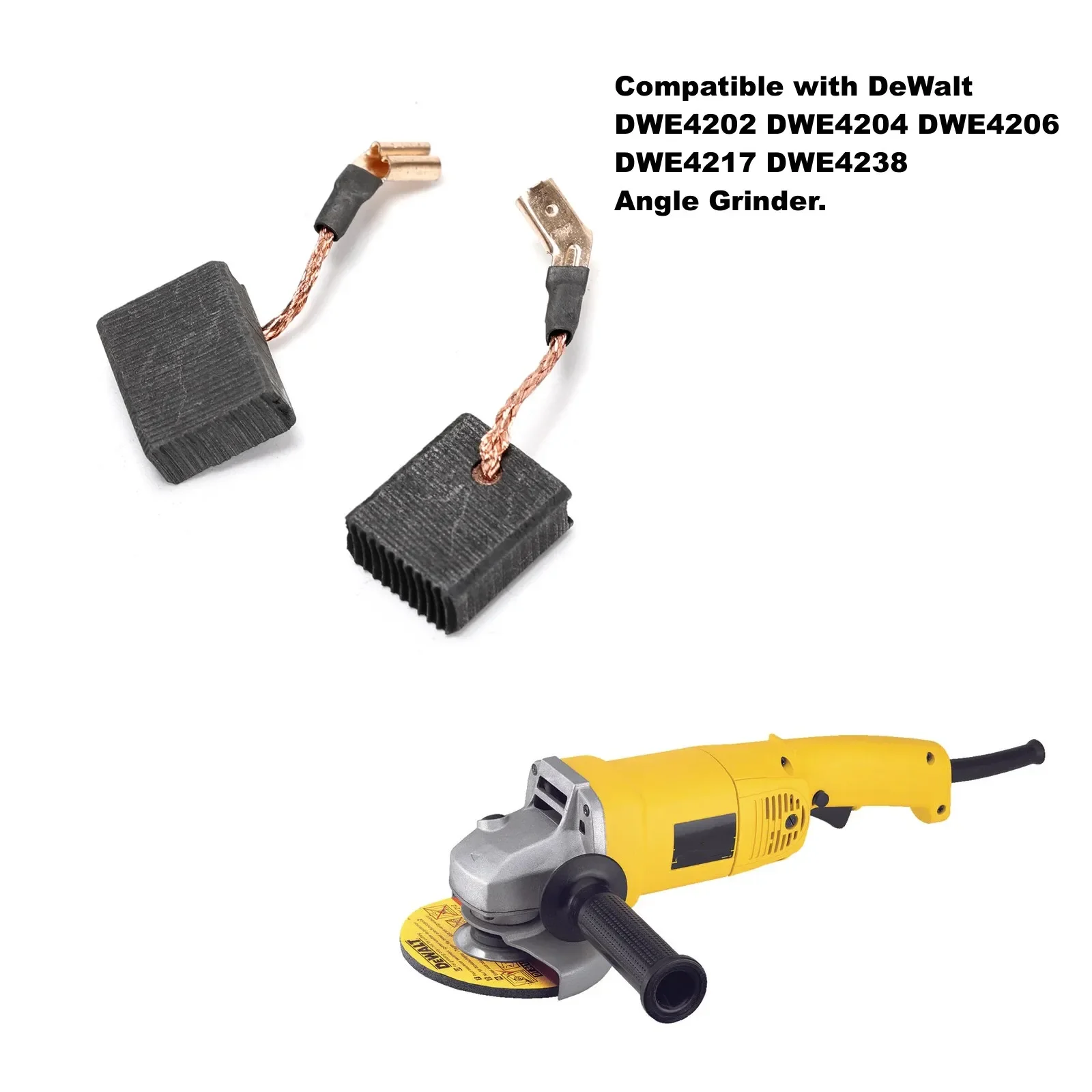 DongJinK Confezione Da 8 Spazzole In Carbonio Ad Angolo, Per - Foto 6