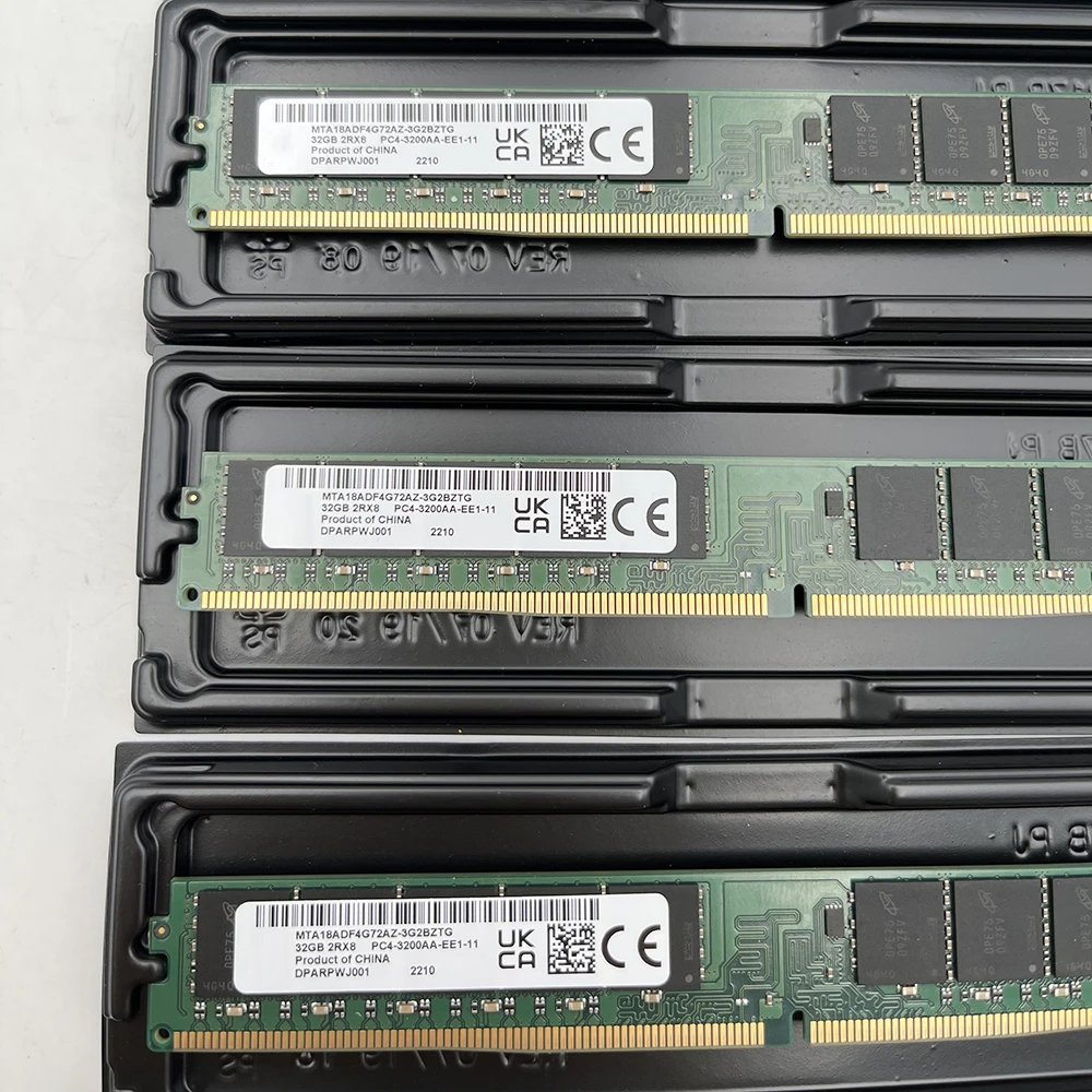1 Pcs 32GB For MT RAM 32G 2RX8 PC4-3200 DDR4 3200 UDIMM ECC VLP MTA18ADF4G72AZ-3G2BZTG 6 1 Pcs 32GB For MT RAM 32G 2RX8 PC4-3200 DDR4 3200 UDIMM ECC VLP MTA18ADF4G72AZ-3G2BZTG - Image 4