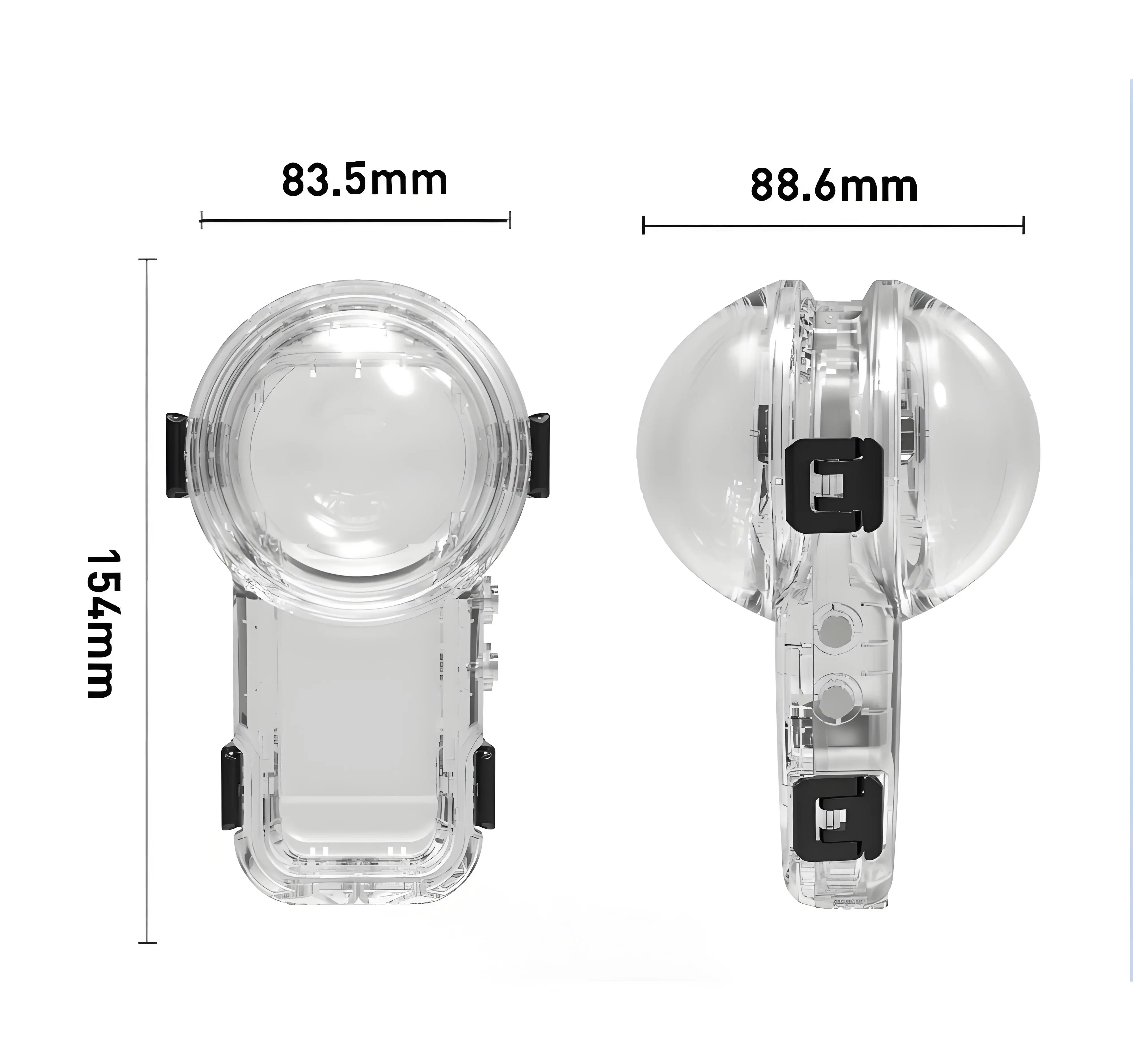 Unsichtbare Tauchhülle Für Insta360 X5 - Wasserdicht Bis 60 M, Magnetisch, Mit AR-Beschichtung