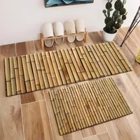 Bamboo Crystal Velvet Area Floor Mat and Baby Rug At Home Living Room Kitchen Door Floor Bathroom Mat 1
