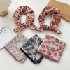 70cm Handkerchief Cotton Neck Scarves For Women Small Neckerchief Bag Scarfs Square Headband Cute Bandana Head Hair Scarf Female 3