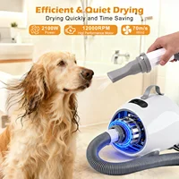 Dog Hair Dryer With Adjustable Temperature Speed Pet Grooming Set Dog Grooming Dryer Blower, Pet Dryer Cool/Warm/Hot Cycle Mode 3