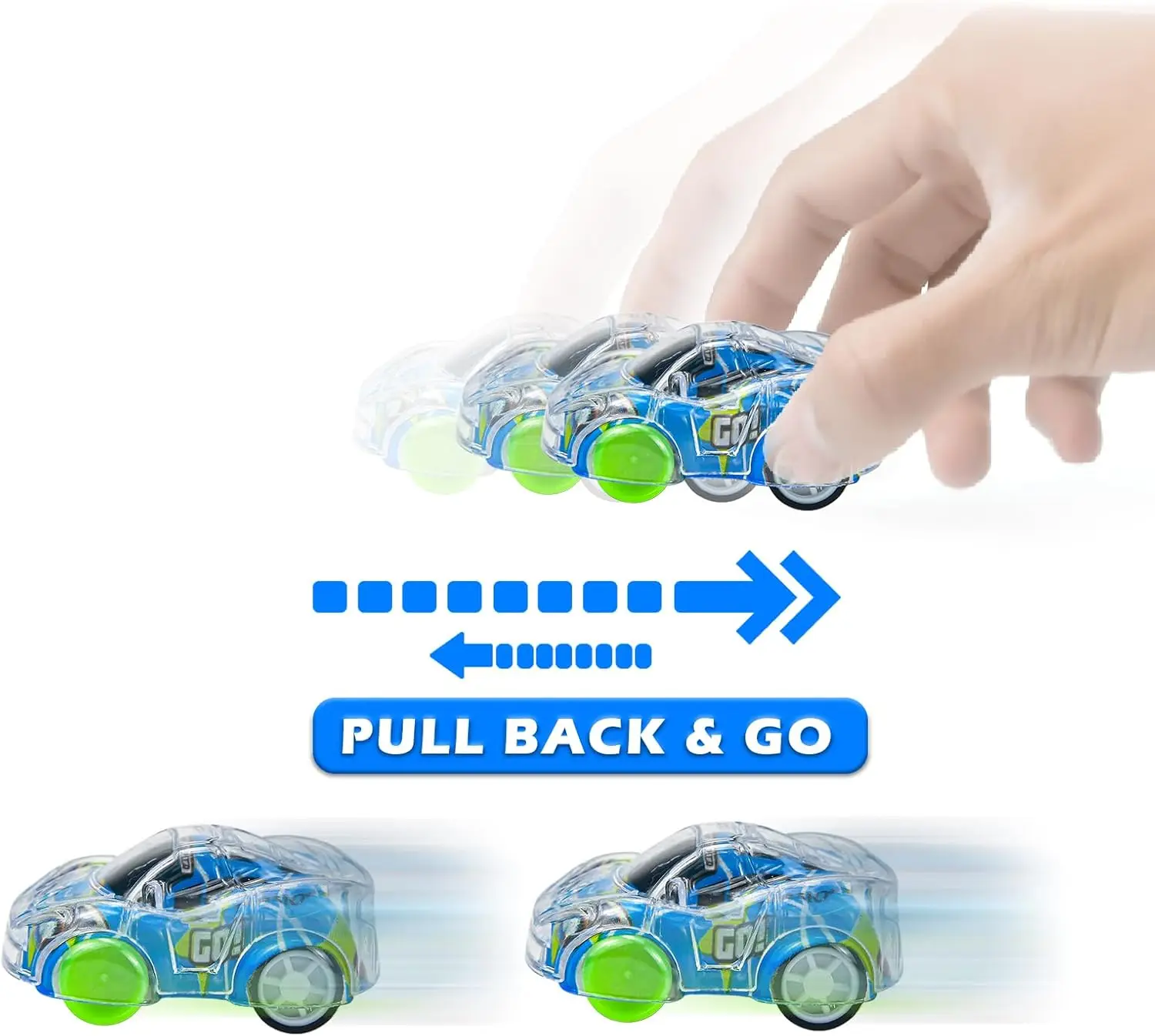 Pull Back Car Toys 6/100Pcs for Kids Toddlers