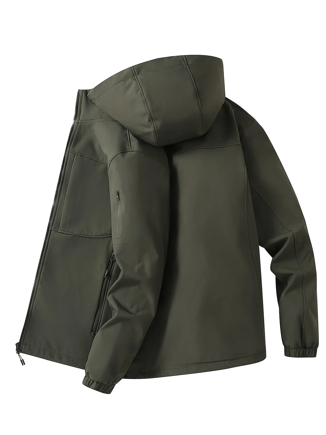 Trench Coat Casual Jacket Hooded Jacket Top Coat Man Motorcycle Camping Military Sport Techwear Windbreaker Heating