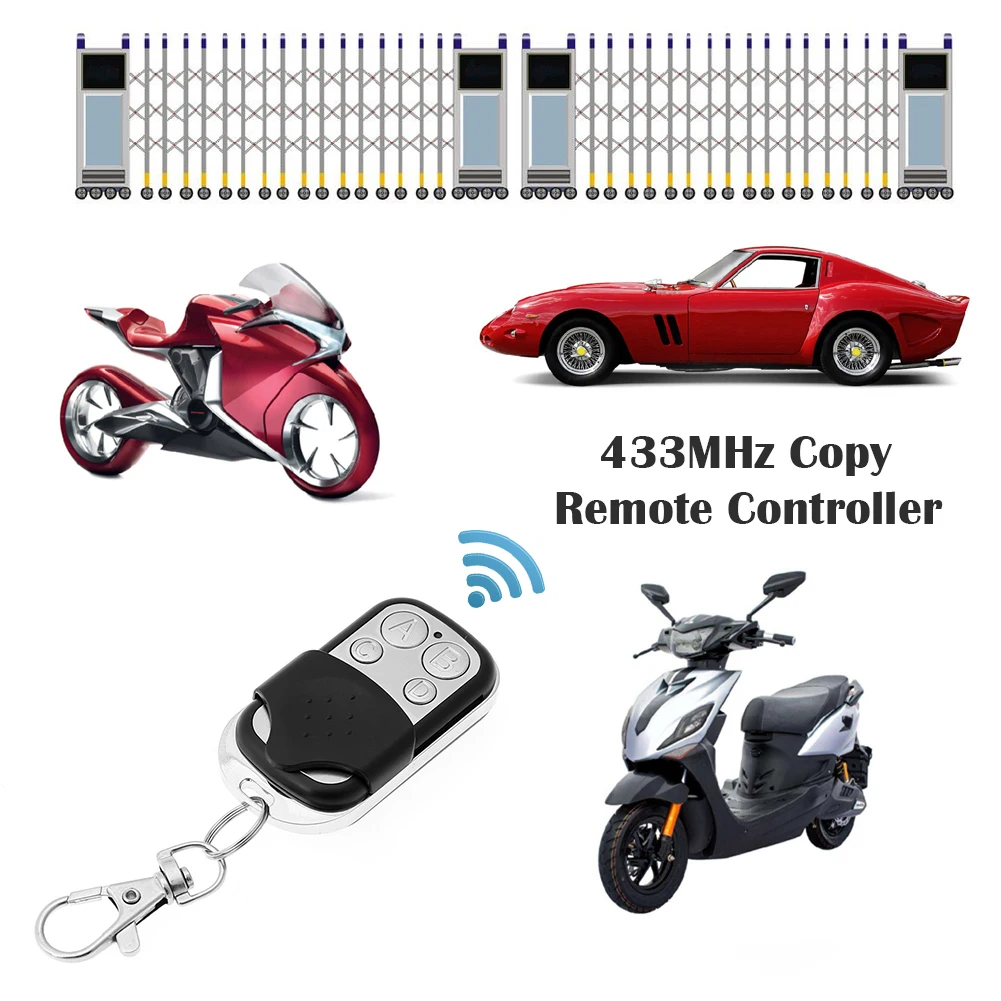 Universal Garage Door Opener Remote Control 433MHZ Clone