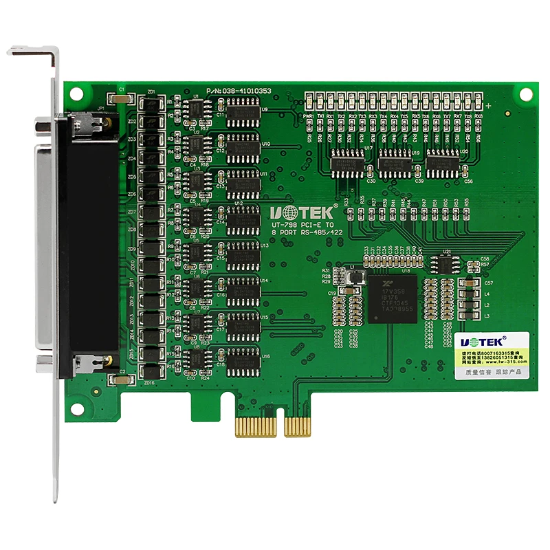 

PCI-E To 8-port RS485/422 Serial Card, Computer Serial Expansion Card, Industrial Grade UT-798