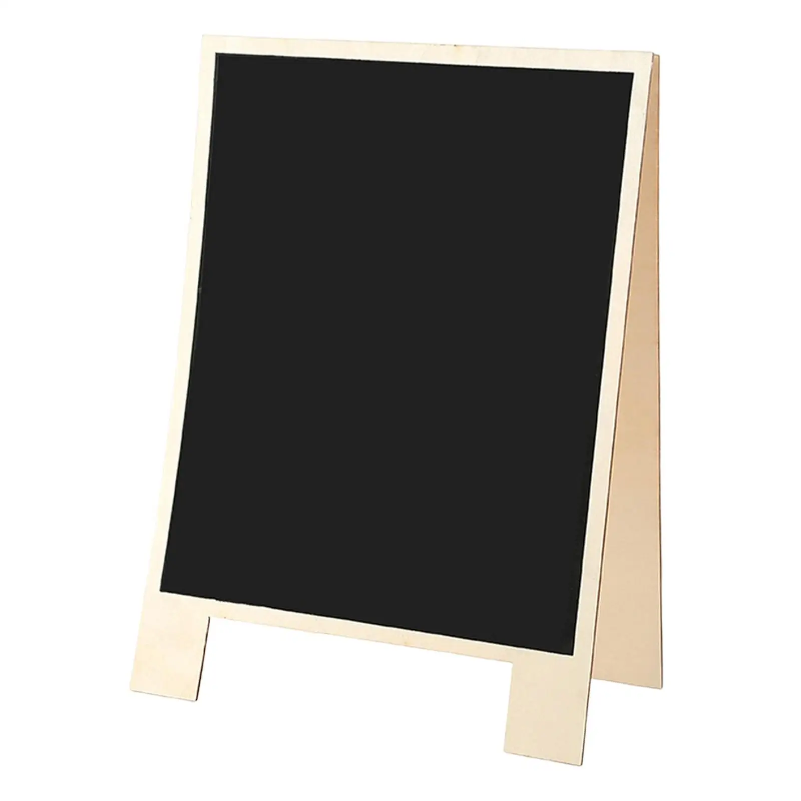 

Chalkboard A Frame Double Sided Easy to Clean Ornament Wooden Blackboard for Party