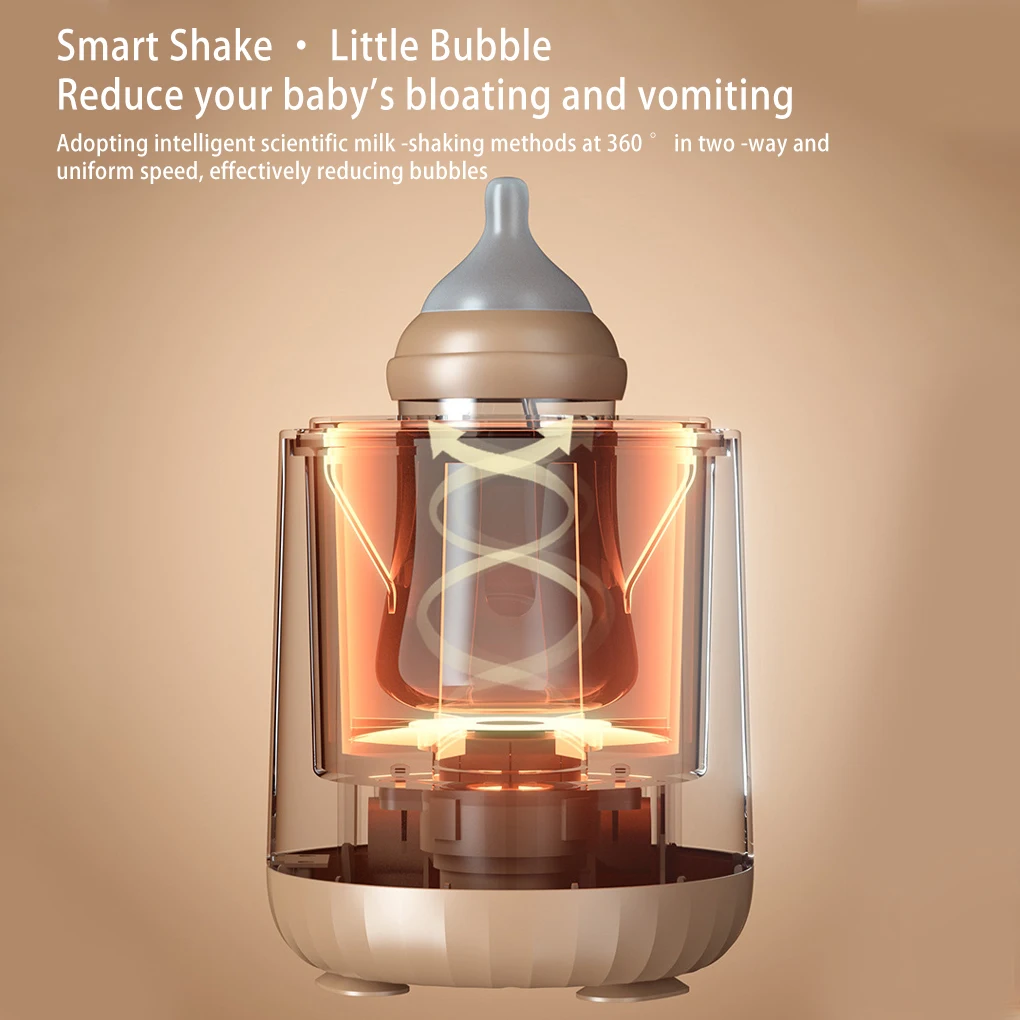 Baby Bottle Shaker Smart Milk Blender Portable Shaking Machine Bubble Reduction Home Travel Wide Application Yellow
