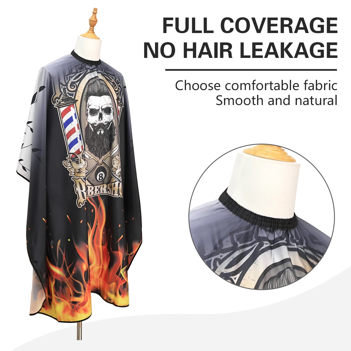 NEW Barber Hairdresser Cloth Home Hairdresser Apron Hair Cut Cape Salon Haircut Gown Hairdressing Coat Barbershop Accessory